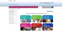 Desktop Screenshot of kingsch.healthjobsuk.com