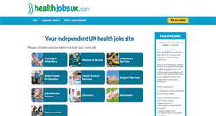 Desktop Screenshot of healthjobsuk.com
